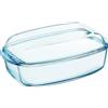 Pyrex Pirofila Vetro borosilicato (33x20x14cm) con coperchio Trasparente 465A000