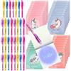 BONNYCO Penna Invisibile e Taccuino 32 Pezzi Unicorno Gadget Compleanno Bambini, Regalini Fine Festa Compleanno, Regalino Fine Festa Giocattoli Pignatta, Gadget Bambini Unicorno Bambina Bomboniere