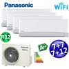 Panasonic Climatizzatore quadri split serie TZ R32 Panasonic 7000+7000+7000+12000 btu A++