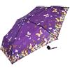 Le Monde du Parapluie Le Monde du Ombrello - Farfalle - Ombrello pieghevole compatto, 24 cm, viola