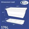 Non applicabile Veca Fioriera Anthea Grande Rettangolare con Sottovaso 80-100 cm Antracite/Bi...