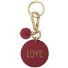DESIGN LETTERS 30302000HOME - Portachiavi Home/Love, Colore: Bordeaux
