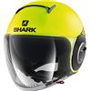 Shark Casco Jet Nano Street dimensioni Neon Nero Giallo, Taglia XS