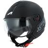 Astone Helmets minisportg-bgrxl Casco Moto Minijet Sport Cooper, nero/grigio, taglia XL