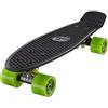 Ridge Mini Cruiser Skate Skateboard retro 22 completo con carrelli nero o bianco, fatto in l'UE, cuscinetti ABEC 7, alta qualità formula segreta di plastica