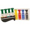 CanDo Digi-Flex Multi Kit Progressivo per Principianti, Telaio per Esercitatore della Mano con 8 Pulsanti di Resistenza (4 Verdi, 1 Giallo, 1 Rosso, 1 Blu, 1 Nero)