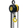 Fartools CH 1T - Paranco a catena, portata massima 1000 kg, colore: Nero