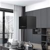 vidaXL Cappa da Cucina ad Isola Sospesa LCD Sensore 37 cm in Acciaio