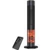 DCG srl Stufa Elettrica Effetto Camino Ceramico con Telecomando e Timer 2000 Watt