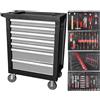 FERMEC CARRELLO PORTAUTENSILI COMPLETO 172 UTENSILI OFFICINA PORTA ATTREZZI 7 CASSETTI