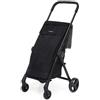 Foppapedretti - Go Fast - Borsa trolley portaspesa - portata massima 20 kg - ner