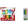 Carioca Pennarelli Jumbo Paperboard Wallet, Colori Assortiti, 12 Pezzi TITA, Matite Colorate per Bambini e Adulti, Ideali per Disegnare e Colorare, Colori Assortiti, 50 Pezzi