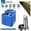 ebara VASCA RACCOLTA ACQUE REFLUE EBARA D-TANK 100 LITRI POMPA RIGHT 1 HP ACCIAIO INOX