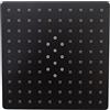 KARAG Soffione Doccia Quadrato 20x20, colore nero Opaco KARAG serie PRAXIS