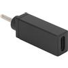 Type‑C To DC Adapter Female To Male Plug 2.5x0.7mm Straight PD Connector Cha New