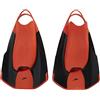 Speedo Unisex Adulto Fastskin Kickfin Pinne, Nero/Siren Rosso, 3-4