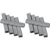 Bosch Home and Garden Graffe Tipo 53, 11, 4 X 0, 74 X 8 Mm, Accessorio Graffatrice, Argento (Confezione da 2)