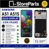 Samsung DISPLAY OLED PARI ORIGINALE FULL SIZE PER SAMSUNG A51 A515F SCHERMO FRAME LCD