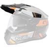 O'NEAL Visiera D-SRS Casco Square Nero/Grigio/Arancione