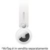 Apple AirTag Loop Laccetto portachiavi in poliuretano BIANCO White