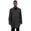 Giorgio Reggiani Cappotto loden uomo grigio regular fit in Pura lana trama diagonale, sconto 70%.