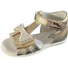 Balducci Sandali con fiocco Balducci CITA2406 pelle platino con strass Made in Italy