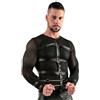 Svenjoyment Abbigliamento bondage uomo completo sexy trasparente boxer maglietta con cinghie