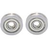 6pcs U604zz 4mm*13mm*4mm Deep U Track Guide Bearing For MK8 3D printer 4X13X4mm