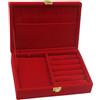 Retro Velvet Jewelry Box Box Bangle Display Case Paperino di gioielli da viaggio
