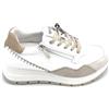 Igi & Co Igi e Co 7659411 sneaker pelle biancaq camoscio taupe cerniera laterale C
