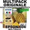 Epson 604 MULTIPACK 4 COLORI CARTUCCE ORIGINALI XP-2200 XP-3200 XP-4200 WF-2910