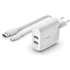 Belkin Boost Charge: Caricabatteria da Parete USB-A/C per Samsung Pixel iPad Pro