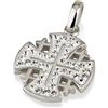 SpringNahal Ciondolo croce di Gerusalemme pietra preziosa cristallo argento sterling 925 1#