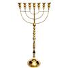 Markenlos Enorme menorah ad olio in portacandele tempio placcato oro 51,2" / 30 cm