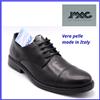 Imac Scarpe da uomo classiche vera pelle vitello eleganti nere francesine derby lacci