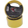 LC ADESIVI 2 rotoli NASTRO ADESIVO TELATO AMERICANO 50mm x 25mt GIALLO LC ADESIVI