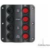 PANNELLO ELETTRICO SERIE «Wave» A 4-6-8 INTERRUTTORI | ACCESSORI BARCA NAUTICA