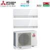 MITSUBISHI ELECTRIC Clima Condizionatore Mitsubishi Dual Kirigamine Zen White Msz-Ef 7+7 Mxz-2F33vf