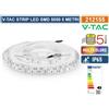 V-TAC VT-5050-60 STRISCIA LED FLESSIBILE 35W SMD RGB 60 LED/METRO 12V IP65 5MT