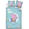 Aymax Set per letto singolo bambina copripiumino e federa Peppa Pig make you own magic