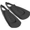 Arena Pinne unisex per adulti, comode e leggere, per allenamento di nuoto, per uomini e donne, in silicone, a lama corta, design con tacco aperto, color lime, 39-40