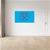Licensed Decor Adesivo da parete in vinile con licenza ufficiale West Ham United FC, grande (130 cm (larghezza) x 80 cm (altezza) - stemma violetto su blu