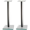 Norstone Epur stand in metallo e vetro, altezza piedistallo 60cm - in coppia