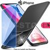 COVER CUSTODIA + PELLICOLA VETRO TEMPERATO PER IPHONE SE 2020 7/8 X/XS 6S NERO