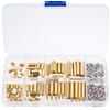 Brass Standoffs and Screw Kits M2 5 supporti e viti in ottone comodamente imballati per un totale di 180 pezzi
