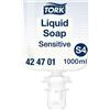 Tork Sapone liquido per pelli sensibili, 6 x 1000ml, 424701