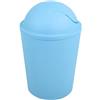 MSV - Pattumiera oscillante AKO PP - Capacità 5,5 l - Design compatto e pratico - Ideale per bagno o cucina - Azzurro - Funzionamento semplice