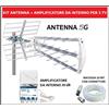 HYADES Antenna Tv Esterna Digitale Terrestre DVB-T2 Amplificatore di Segnale da interno