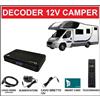 WWIO Decoder Digitale Satellitare HD Per Camper 12 Volt Tivusat Con Scheda Smart Card