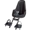 BOBIKE 8012500008 Go Mini Seggiolino Bici Anteriore per Bambini e Neonati per Tubo Sterzo - Sicuro, Regolabile, Confortevole ed Elegante per Bambini da 9 Mesi a 3 Anni, Fino a 15kg, Nero Urbano